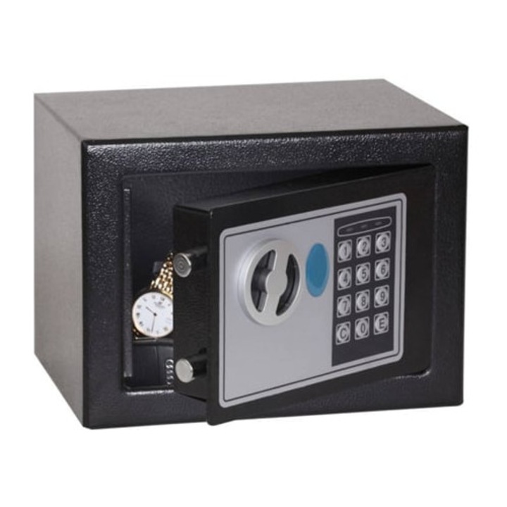Seif compact, negru, 170x230x170mm, fier