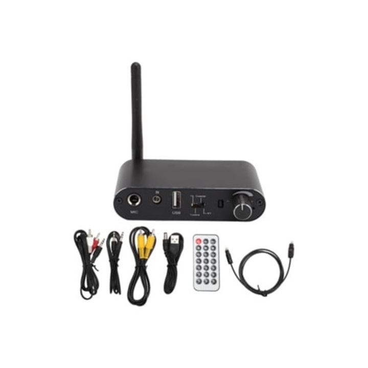 Convertor digital la analogic, cablu audio, intrare USB, Bluetooth, set