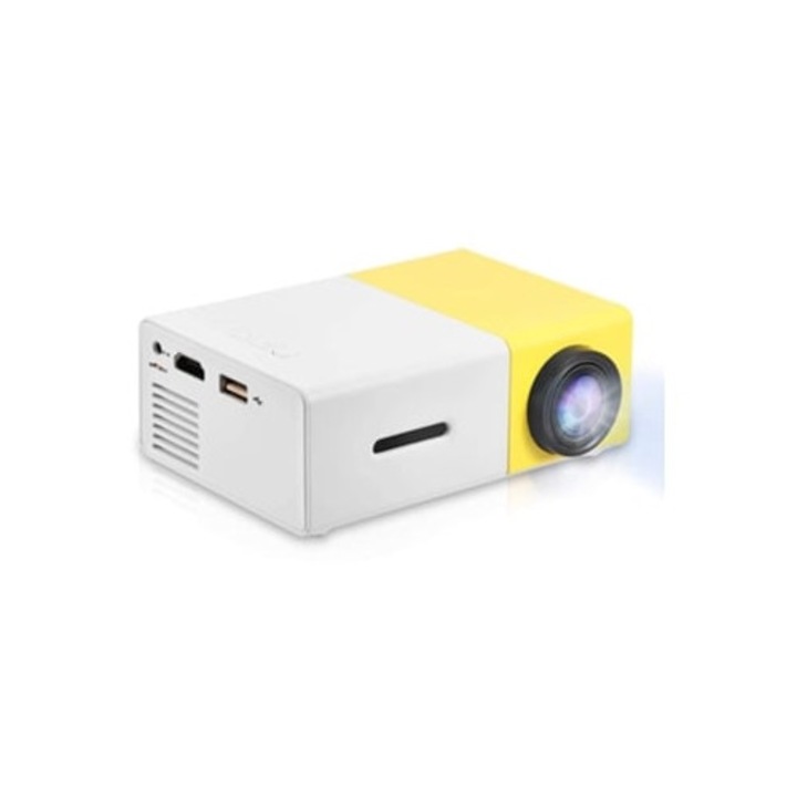 Videoproiector portabil LED 1080P, suport HDMI, pentru cinema acasa, interior/exterior