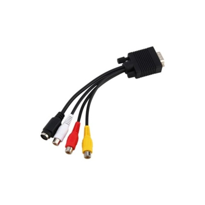VGA - S-Video 3 RCA átalakító adapterkábel PC-hez/laptophoz, többszínű