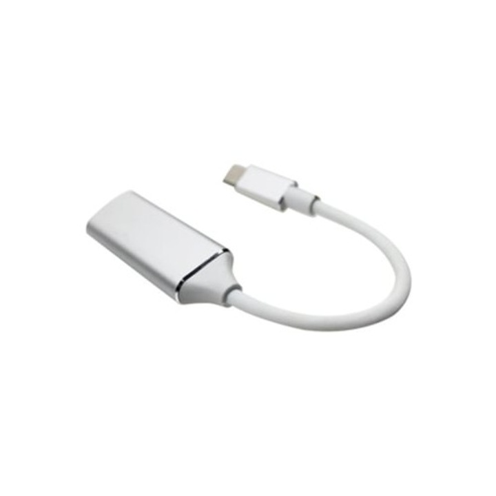 Adaptor Type-C la HDMI, 4K, argintiu