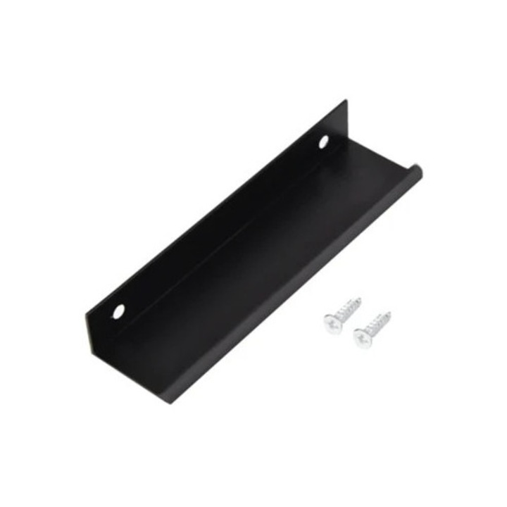 Maner modern pentru mobila de bucatarie, metalic, negru, 6805, 96mm