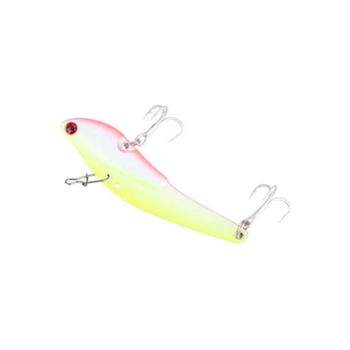 Momeala artificiala metalica cu ochi 3D si carlige triple