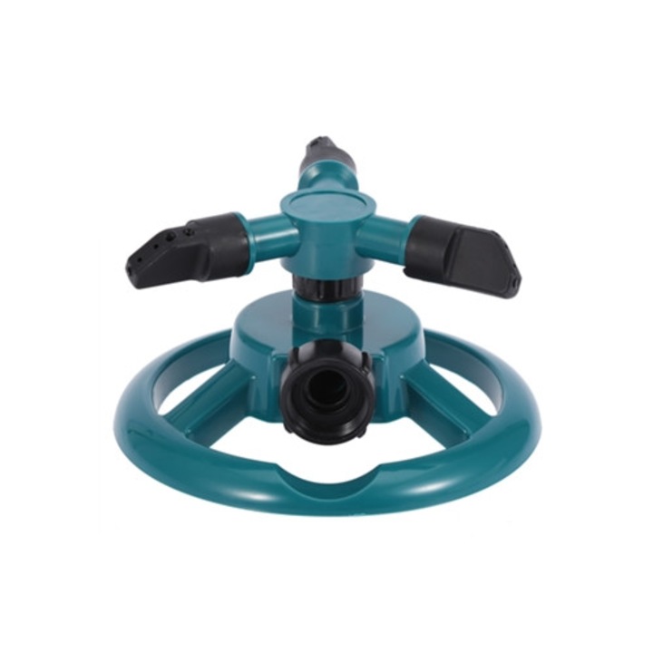 360 fokban forgó szórófej, 3 fúvókás, kerti öntözéshez