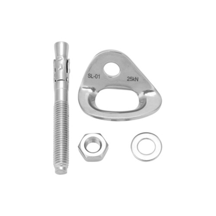 Puncte fixe din otel inoxidabil pentru escalada, set cu cuie de expansiune, 25kn, accesorii corturi
