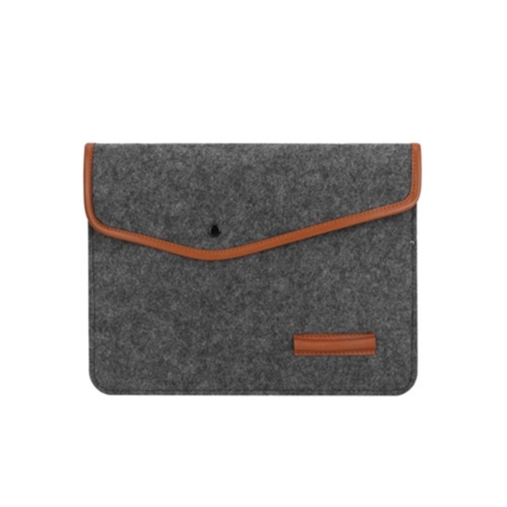 Kézzel készített filc hátizsák 15 hüvelykes laptophoz, szürke