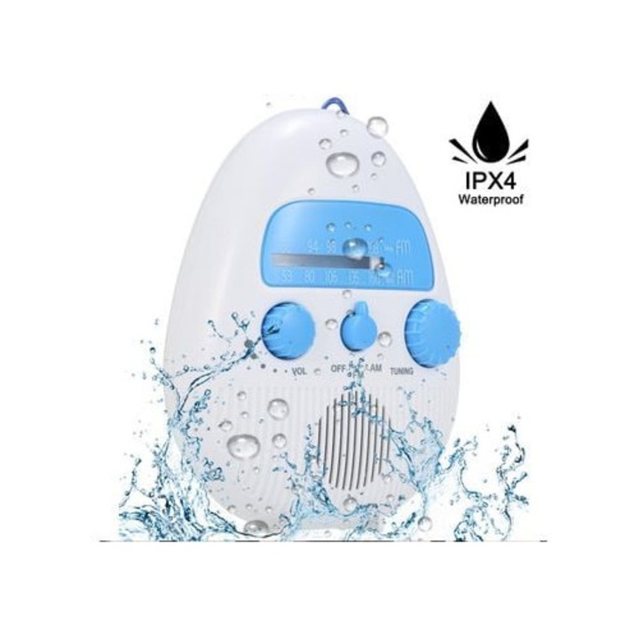 Radio portabil, rezistent la apa, mini