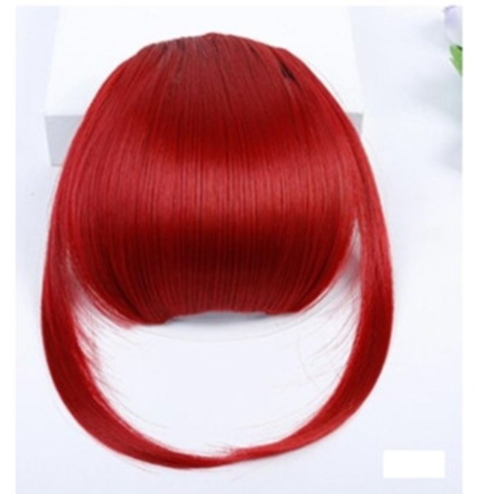 Extensie de par uman cu clips, rosie vibranta, 01 SHE'S BELLA HAIR