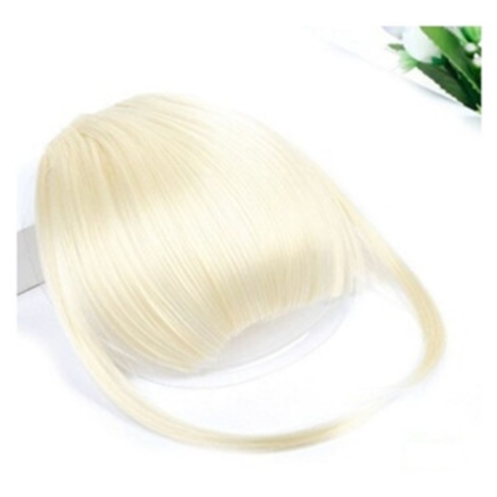 Extensie de par franjuri Tic Tac, blond deschis, 100% par uman