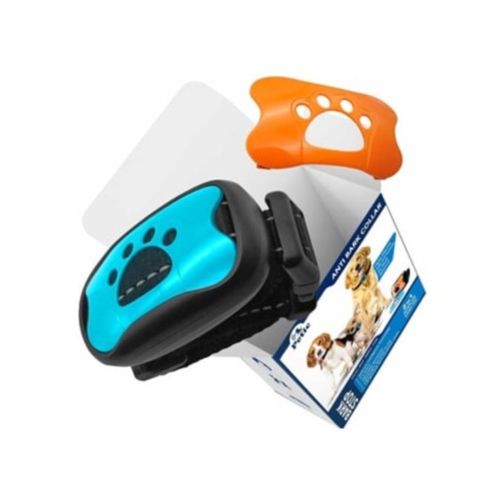 Zgarda electronica anti-latrat, ajustabila, pentru caini mici si mari, fara socuri