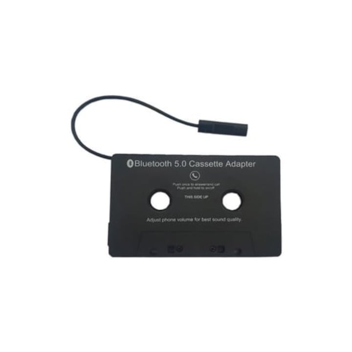 Адаптер касета Bluetooth 5.0, аудио конвертор за кола, компактни размери
