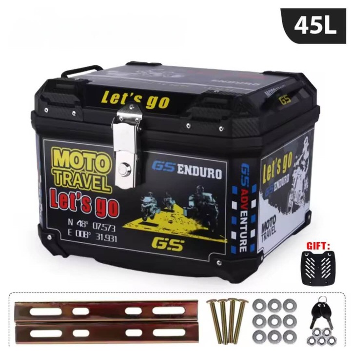 Cutie portbagaj GS ENDURO 45L – Portbagaj Moto – Cutie Top Case Moto Cross, Enduro, ATV, QUAD 42x37x33