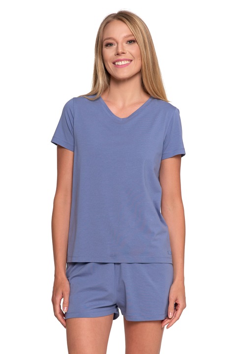 Дамска пижама, Moraj, 2 части, удобна, синя