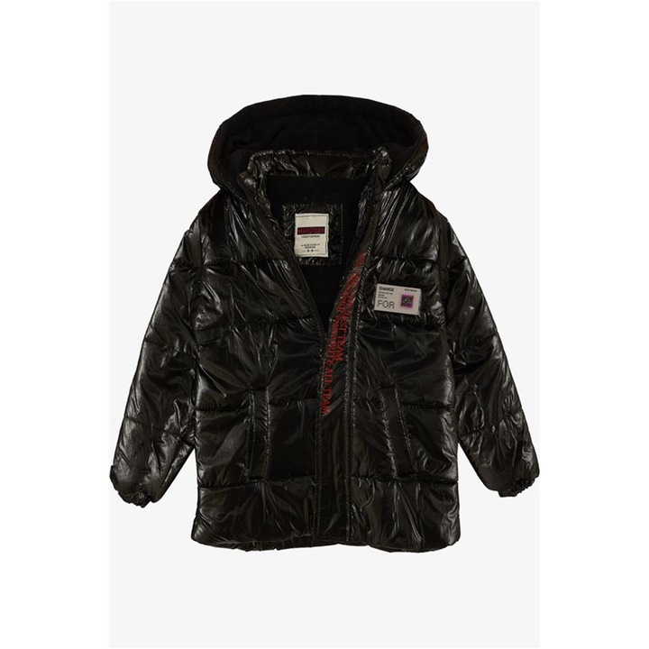 Jachetă pentru copii Breeze, neagră, 116 cm, pentru băieți