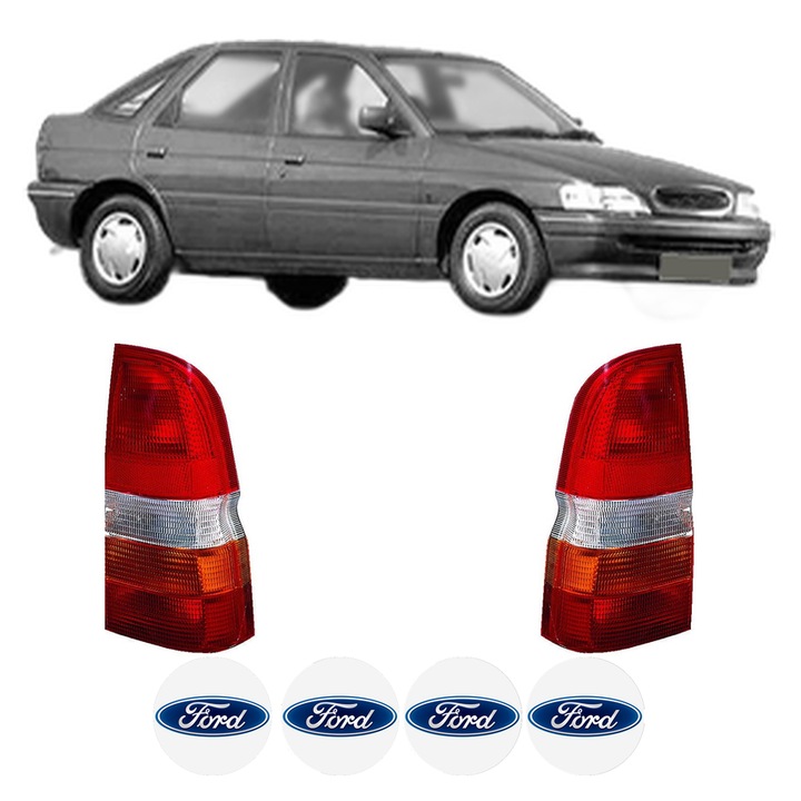Set Stopuri Spate Stanga Dreapta FORD ESCORT V (AAL, ABL) din 1990-1995, Auto, DEPO, 4x Stickere auto cu FORD