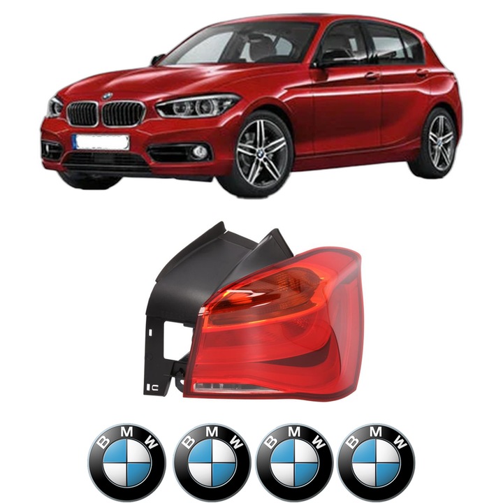 Lampa Stop Spate Dreapta BMW Seria 1 (F21) din 2011-2019, Auto, DEPO, 4x Stickere auto cu BMW
