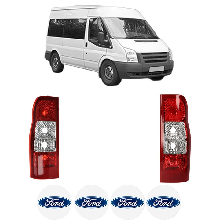 Set Stopuri Spate Stanga Dreapta FORD TRANSIT Bus (FD_ _, FB_ _, FS_ _, FZ_ _, FC_ _) din 2000-2014, Auto, TYC, 4x Stickere auto cu FORD