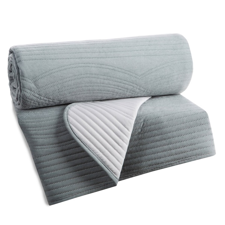 Cuvertura de pat VELVET2 240 x 220 gri deschis Eurofirany