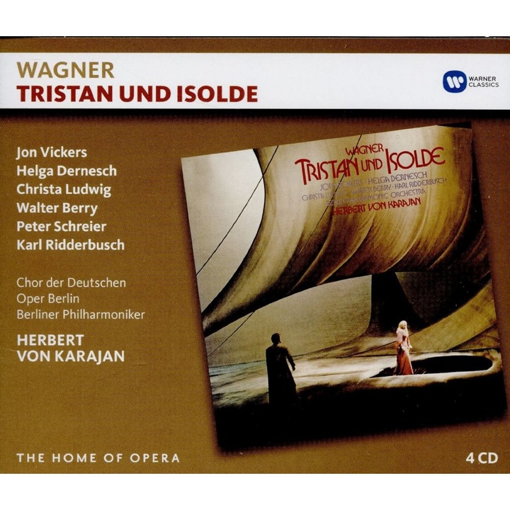 Jon Vickers,Helga Dernesch,Christa Ludwig,Walter Berry,Berliner Philharmoniker,Herbert von Karajan - Wagner: Tristan und Isolde (4CD)