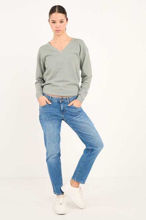 Lee Cooper, Blugi boyfriend cu aspect decolorat, Albastru pastel