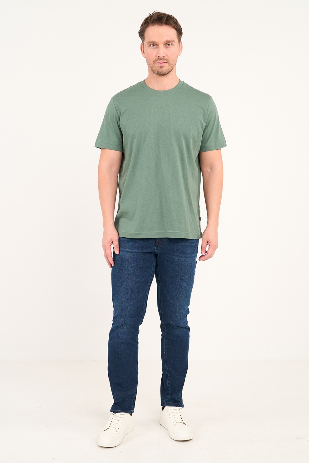 KVL by KENVELO, Blugi slim fit, Albastru inchis, W38-L32