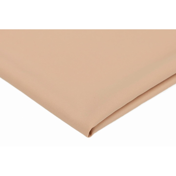 Material textil Stretch Panama, culoare Bej Cald, 100% Poliester, Dimensiuni 50cm x 150cm