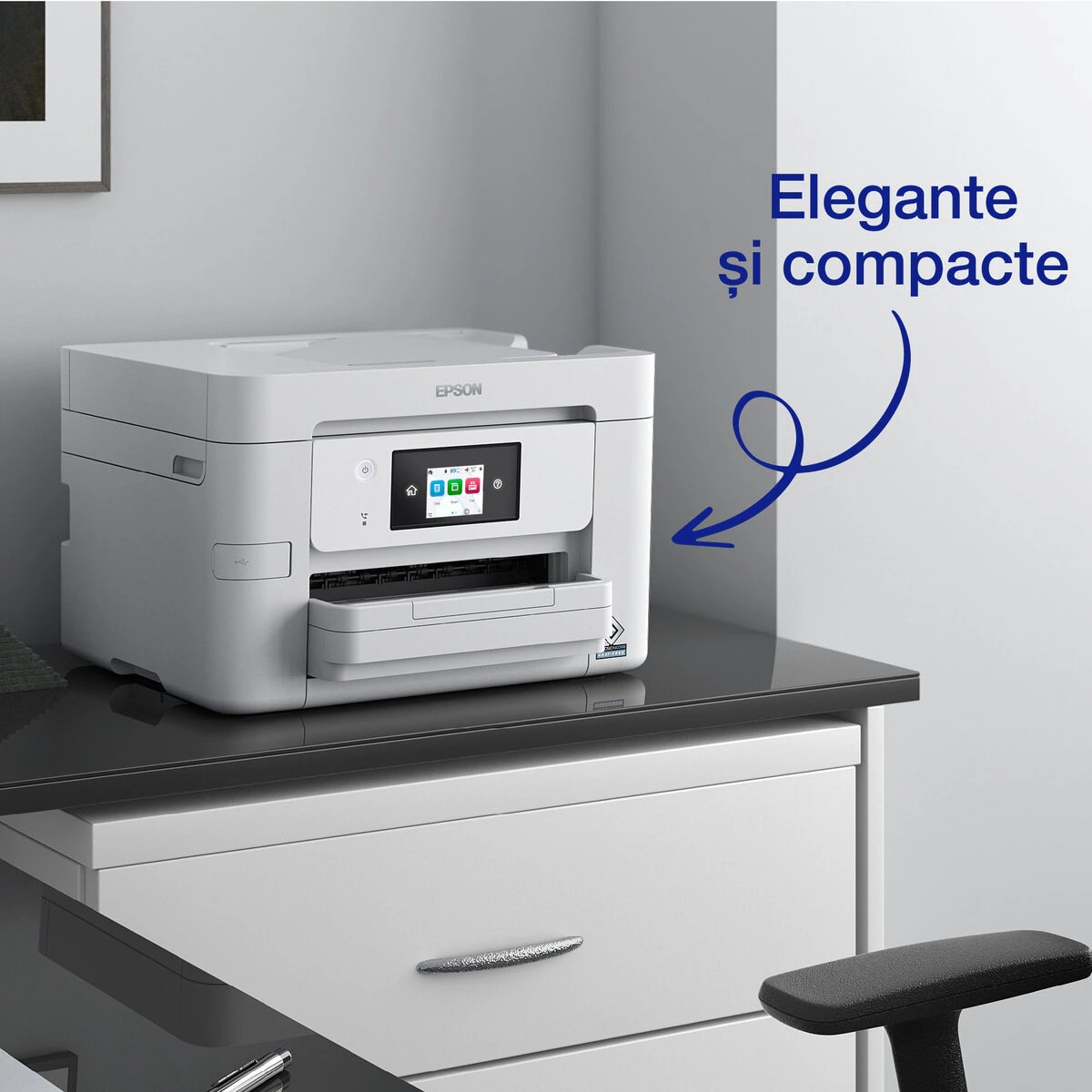 Мултифункционален принтер Epson Printer PRO WF-M4619DWF 4-в-1, принтер ...