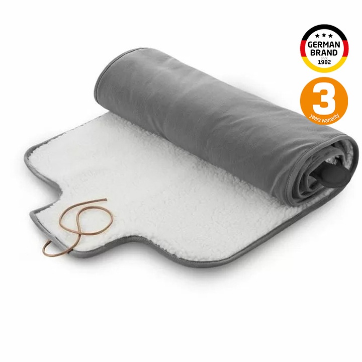 Pernă electrică, Medisana OL 800, 3 nivele de încălzire, Controler: One Touch, Gri