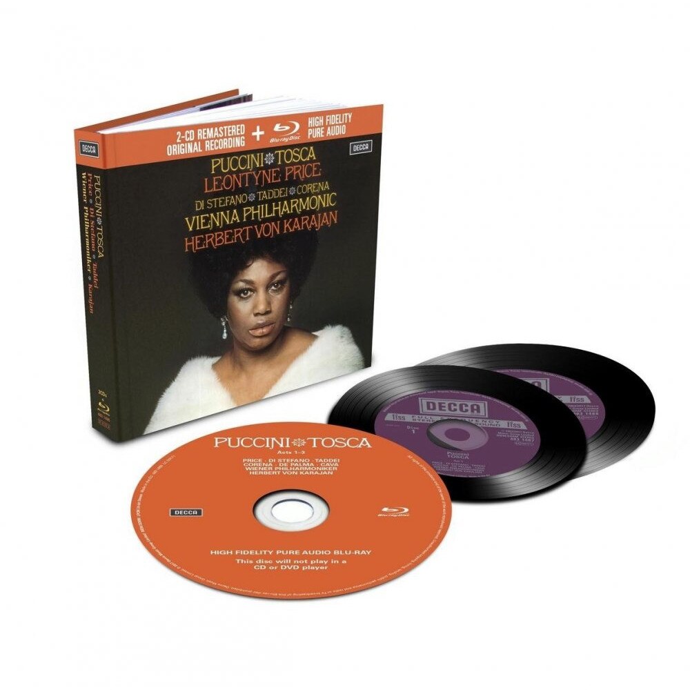 Leontyne Price/Giuseppe di Stefano/Giuseppe Taddei/Carlo Cava/Wiener Philharmonoker/Herbert von Karajan - Puccini:Tosca (2CD/1BLU-RAY AUDIO)