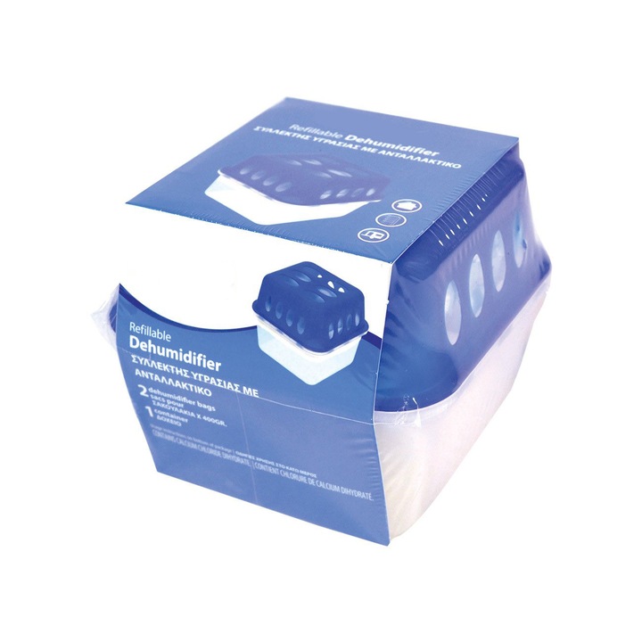 Passzív páramentesítő, Illatmentes, Két 400 grammos utántöltővel