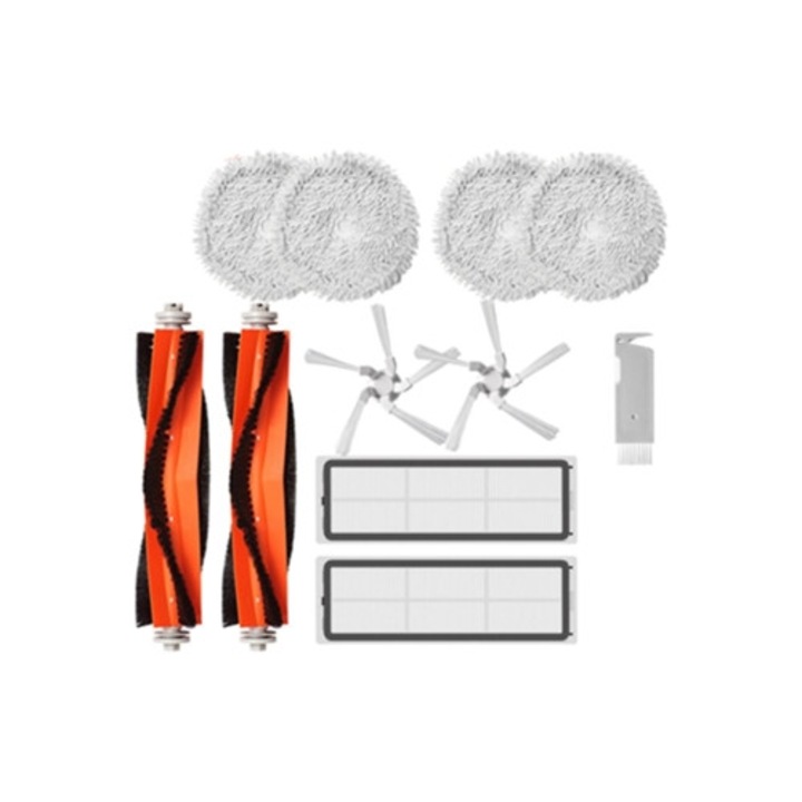 Set 15 Piese Perii Laterale, Lavete Mop, Filtru Hepa pentru Aspirator Xiaomi Dreame W10
