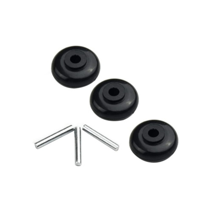 Set 3 eixos si rolos pentru inlocuirea capetelor de aspirator Dyson