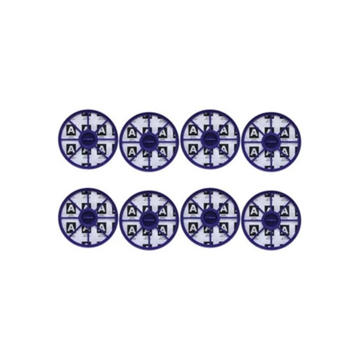 Set 8 filtre HEPA lavabile pentru aspiratoare Dyson DC04 DC05
