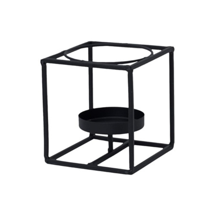 Incalzitor de ceai din fier forjat, negru