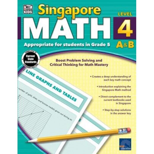 Singapore Math, Grade 5, Carson-Dellosa Publishing (Compiled by)