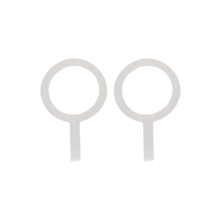 Set 2 Piese Inel Ceai cu Lapte, alb