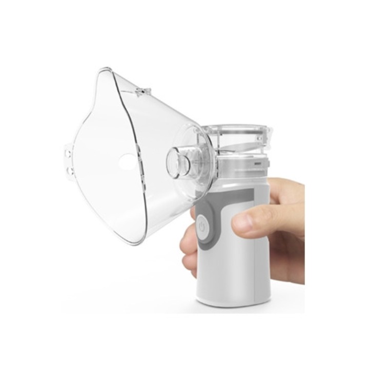 Nebulizator cu plasa ultrasonica, pentru copii si adulti, gri, Aparate aerosoli copii