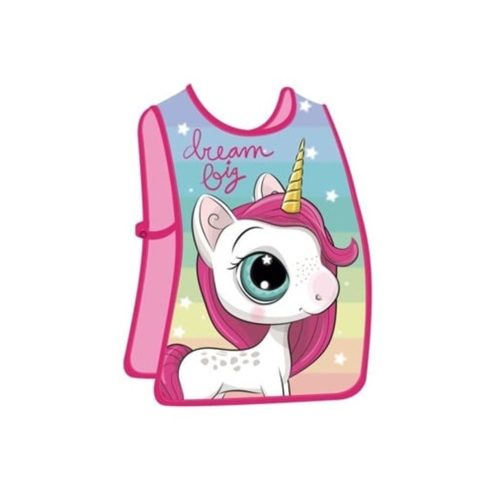 Sorturi bucatarie si gratar, Dream Unicorn, sort fara maneci, PVC, multicolor