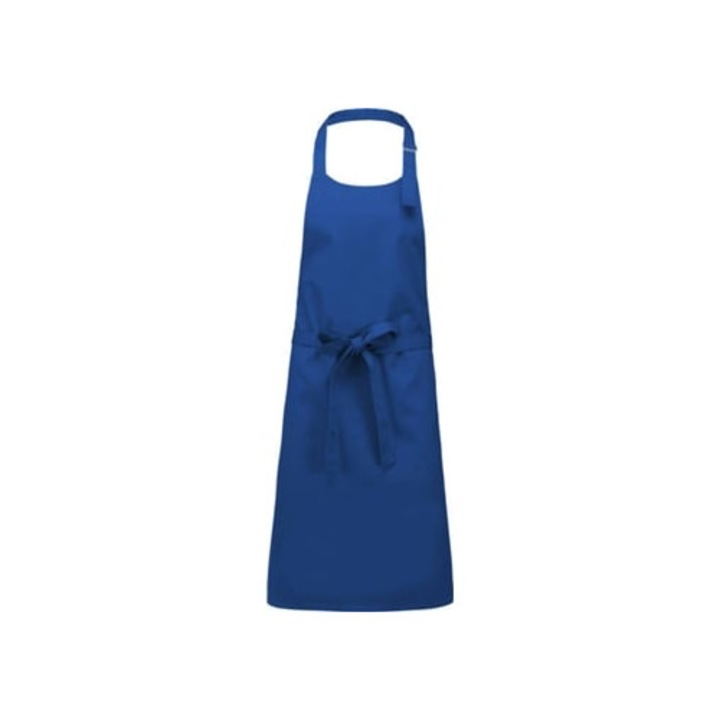 Sorturi bucatarie si gratar, sort albastru din bumbac, 90x76cm, cu catarama de ajustare