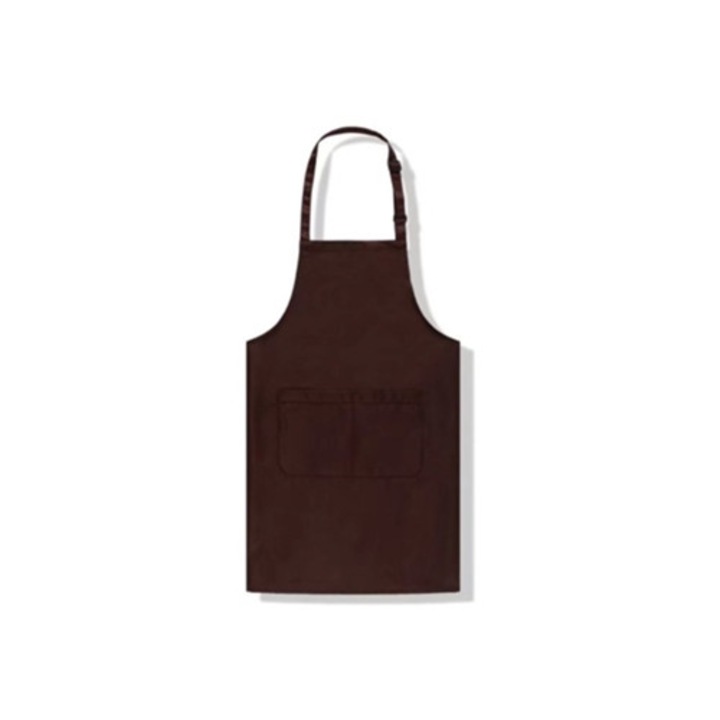 Sorturi bucatarie si gratar, sort impermeabil cu buzunare, fara maneci, culoare cafea