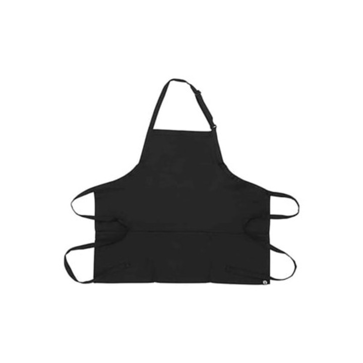 Sorturi bucatarie, sort de restaurant, 3 buzunare, poliester bumbac, negru