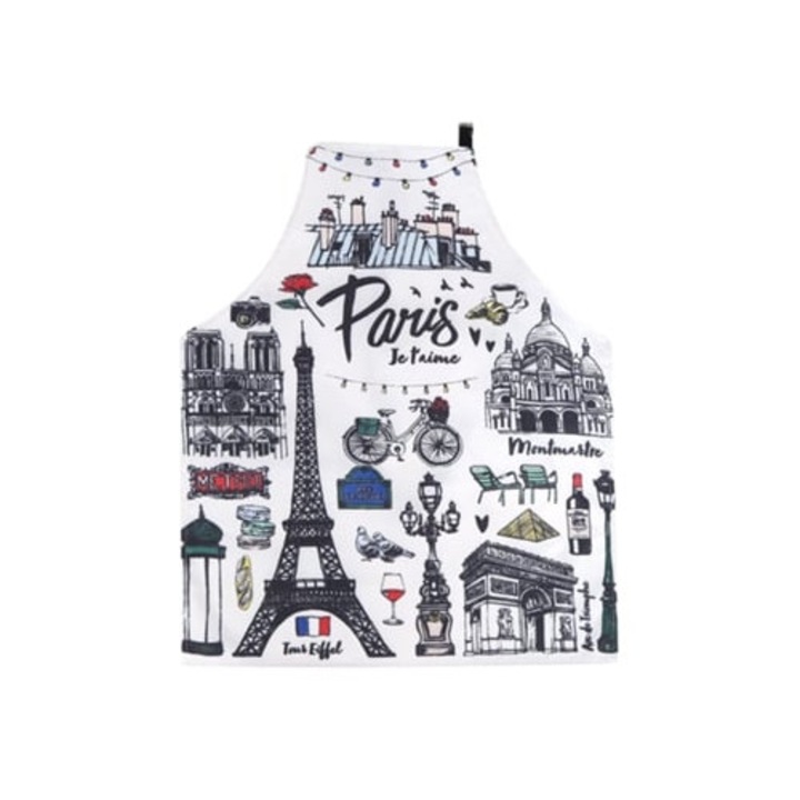 Sorturi bucatarie unisex cu imprimeu cartoon, pentru gatit si curatenie, multicolor