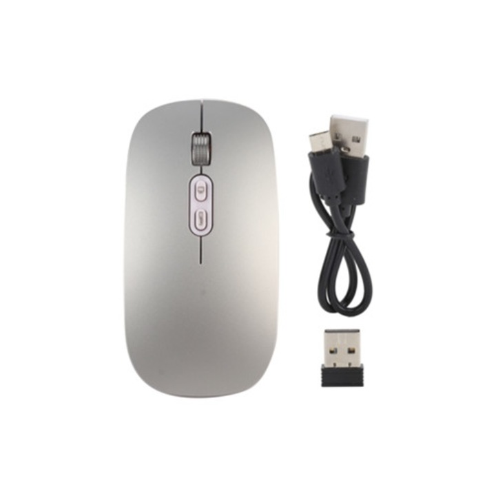 Mouse wireless optic silent Aquaforge, 1600 DPI, consum redus de energie