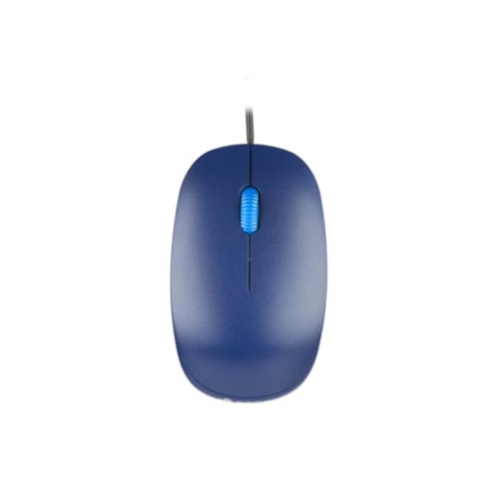 Mouse NGS Flame, cablu USB, 1000dpi, albastru