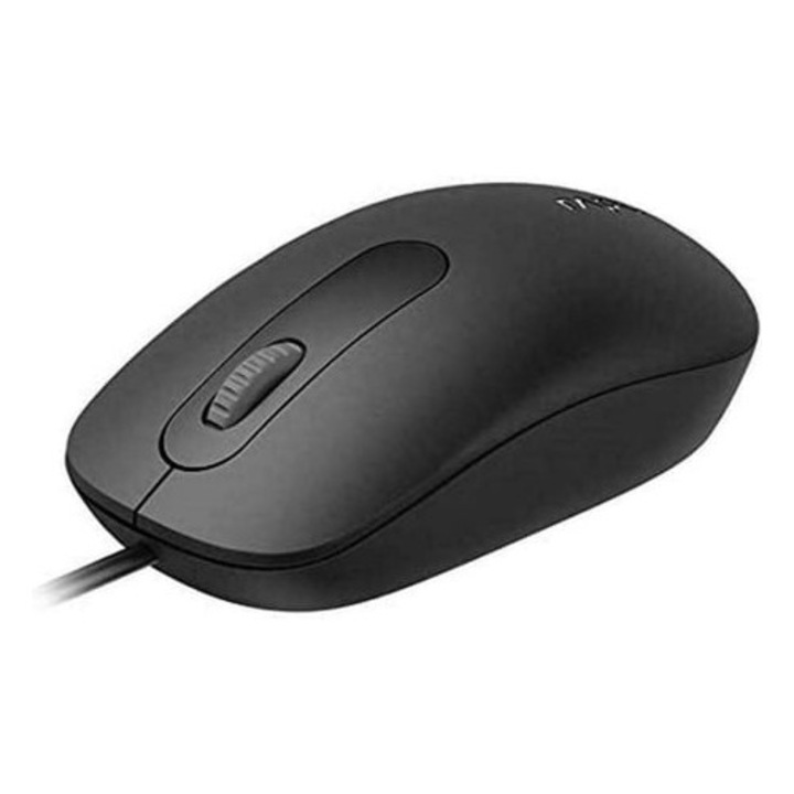 Mouse RAPOO N200, cablu USB, 1000 dpi, negru