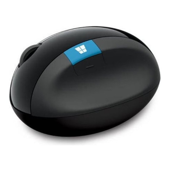 Mouse ergonomic wireless, 1600 dpi, negru