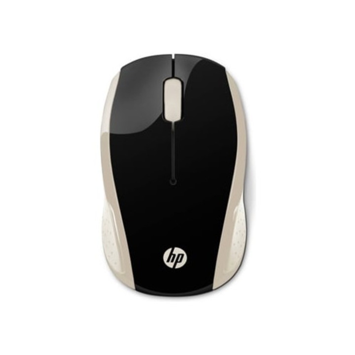 Mouse wireless HP 200, 1000 dpi, negru