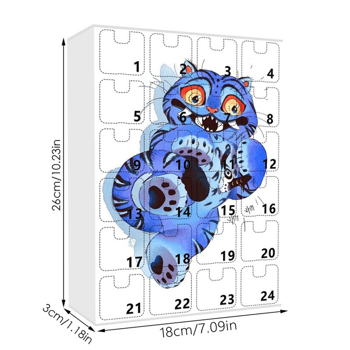 Karácsonyi adventi naptár, akril kulcstartó medál, KPOP Witcher