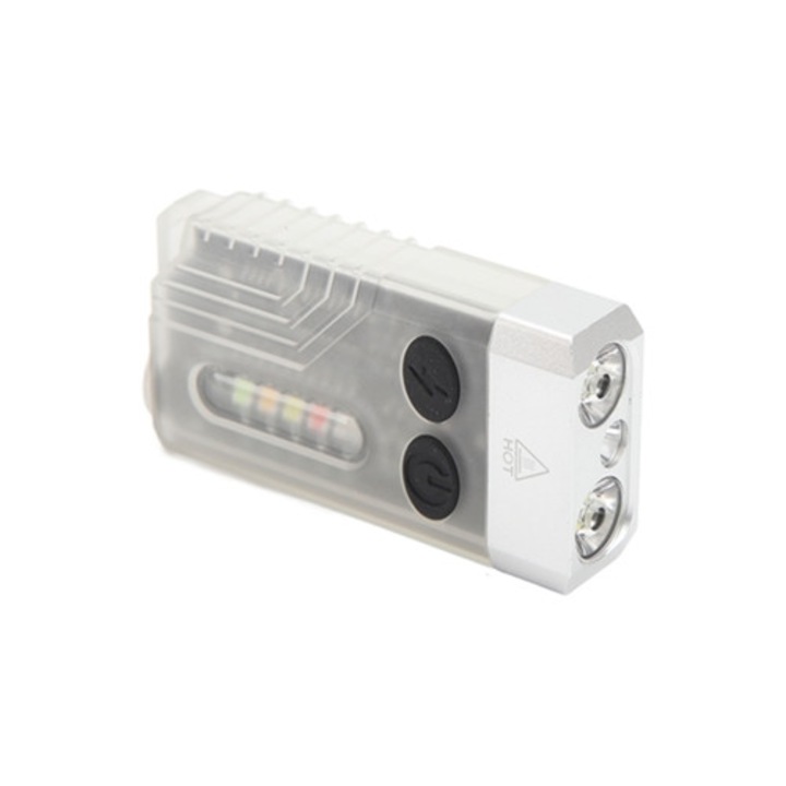 Lanterna EDC, 1000 lumeni, lumina violet 365nm, cu avertizare sonora, portabila