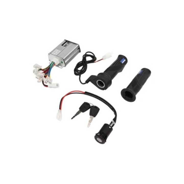Controler motor 36V 1000W cu acceleratie electrica si blocare pentru conversie bicicleta electrica